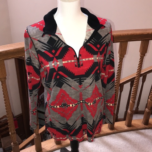 Lauren Active by Ralph Lauren Long Sleeve 1/4 Zip Shirt, EUC! - Picture 3 of 15